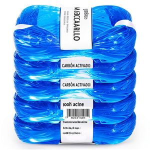 Pulseras de hilo de moda con diseño de mármol azul, bandas elásticas apilables para accesorios de peinado - Product Image 2