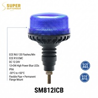 Balise d'avertissement LED en plastique de haute qualité pour véhicules avec aimant puissant, indice de protection IP66 pour autoroutes et aéroports, lumière constante/clignotante