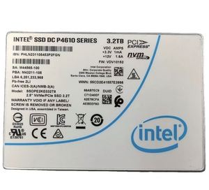 SSD Intel P4610 3,2 To U.2 NVMe PCIe 3.1 x4 2,5 pouces pour serveur d'entreprise SSDPE2KE032T8 - Product Image 1