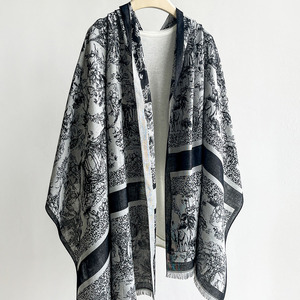 Écharpe longue légère et élégante en polyester pour femme, châ<span class=keywords><strong>le</strong></span> de voyage <span class=keywords><strong>d</strong></span>'été, accessoires de plage, cape de voyage, élégante pour mariage et festival - Product Image 3