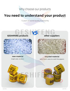 Fci Proveedor Parrot Canary Bird Foot Bands Aluminio Plástico Paloma Anillos Personalizar <span class=keywords><strong>Nombre</strong></span> Teléfono Número de serie Racing Homing Ring - Product Image 5