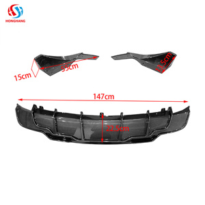 Tesla modeli <span class=keywords><strong>3</strong></span> için otomatik spor araba aksesuarları araba arka ÖN TAMPON arka difüzör 2019-2023 - Product Image 3