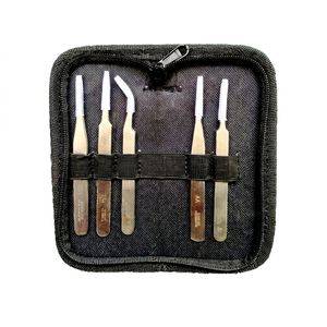 SUNTOOLS/STIPL Stainless Steel Tweezers Set of 5 for Jewelry Making DIY <b>Tools</b> Tapered Baguette Cut <b>Pick</b>-<b>Up</b> <b>Tools</b> Punjab - Product Image 1