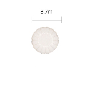 <span class=keywords><strong>Assiette</strong></span> à collation <span class=keywords><strong>en</strong></span> céramique nordique NY-JD02, <span class=keywords><strong>en</strong></span> <span class=keywords><strong>grès</strong></span>, à bord festonné, motif fleur blanche, pour hôtels, restaurants et mariages - Product Image 1
