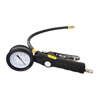 Manomètre de pression des pneus, pistolet de gonflage de pneus robuste rempli d'huile de silicone, connecteur 1/4"NPT pour compresseur d'air, équipement automobile