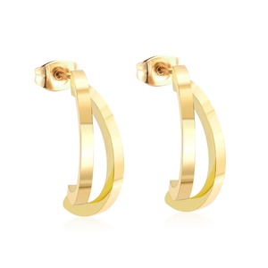 Vente en gros de boucles d'oreilles en acier inoxydable 316L pour filles et femmes - Product Image 2
