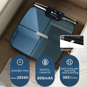 Wifi Bluetooth báscula de grasa corporal análisis de peso fitness gimnasio hogar 8 electrodos báscula de grasa corporal pantalla TFT de vidrio templado ITO - Product Image 5
