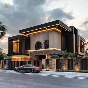 Personnalisation de la conception d'intérieur de villa moderne en 3D avec meubles pour la chambre à coucher, solution tout-en-un pour l'extérieur - Product Image 1