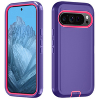 Étui de téléphone Lichicase haut de gamme avec charge sans fil et couleurs contrastées pour Google Pixel 9 9A 9 Pro 9 Pro XL, coque arrière magnétique