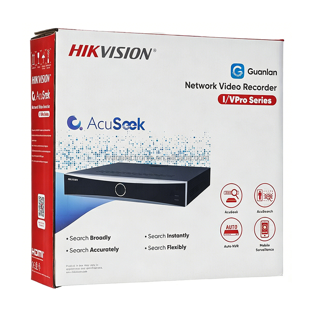 Brand New Original English HIK DS-7732NXI-I4/VPro I/VPro Series NVR AcuSeek Facial Recognition 4K Resolution H.264/H.265