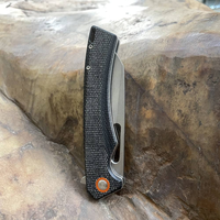 Couteau pliant EDC avec lame en acier D2 et poignée G10, gravure au laser du logo, nouveau modèle 2026