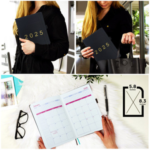 2025 Planificador diario para todo el año en inglés Este planificador es un planificador semanal para la línea de tren - Product Image 3