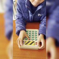 Montessori Vert Boutons Sensoriel En Bois Jeu LED Lumières Électronique Occupé Conseil Éducatif Toddler Jouets Enfants Fidget Jouer Jouet