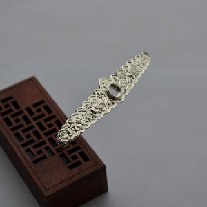 Copper Hairpin 95x20mm Gold Plated Lotus Pattern Antique Style Wedding DIY Hair Accessory - Product Image 2