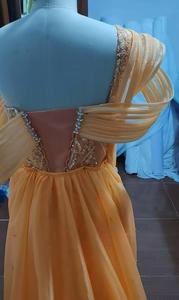 Vestido <span class=keywords><strong>de</strong></span> Novia Africano <span class=keywords><strong>de</strong></span> Encaje con Cuentas Multicolores Personalizado 2025, Vestido <span class=keywords><strong>de</strong></span> <span class=keywords><strong>Fiesta</strong></span> Aso Ebi con Bordado <span class=keywords><strong>de</strong></span> Cristal - Product Image 6