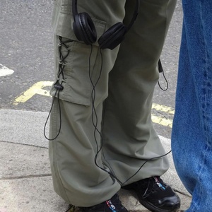 High Quality Women's Cargo <b>Trousers</b> <b>Elastic</b> Waist Closure Outdoor Casual <b>Work</b> Multi-Pockets Carpenter Parachute Pants for Spring - Product Image 3