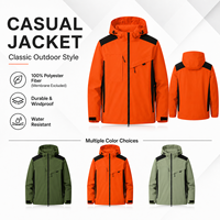 Veste softshell personnalisée pour homme - Manches longues, haute qualité, vêtements d'hiver, col montant, fermeture éclair