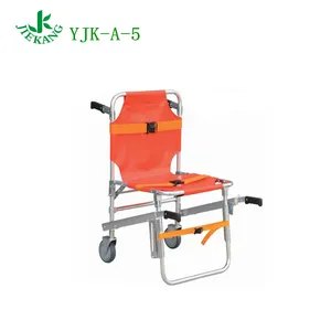 Comoda barella flessibile flessibile della sedia della scala di trasferimento del paziente del metallo della lega di alluminio per l'ambulanza