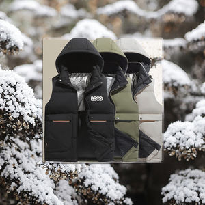 Chaleco Acolchado Impermeable con Cremallera, Sin Mangas, Desmontable, Informal, de Invierno, con Grafeno para Mantener el Calor, Chaqueta para Hombre para Exteriores - Product Image 3