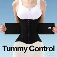 KSY Faja Reductora para Adultos con Soporte Lumbar en U, Postparto, Ajustable, Antideslizante, de Poliéster, Cinturón Abdominal Básico
