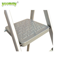 Échelle pliable de haute qualité en aluminium échelle domestique 4 marches échelle avec main courante