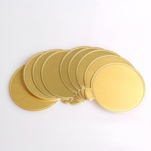 Plateaux à gâteaux en <span class=keywords><strong>carton</strong></span> doré, ronds et carrés, pour base de mousse épaisse, gâteaux coupés en triangle, desserts et petites pâtisseries - Vente en gros - Product Image 4