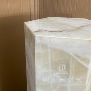 Modern Luxury Designer Bedroom Living Room Furniture Bedside Coffee <b>Tables</b> <b>White</b> <b>Marble</b> Hexagon <b>Side</b> <b>Table</b> Hexagon <b>Table</b> - Product Image 6