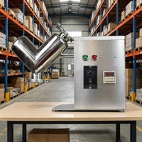 Mini-mélangeur compact et durable VH-2 de type V à vitesse réglable pour granulés et poudres, idéal pour les laboratoires de R&D