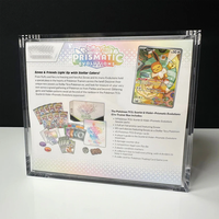 Boîte de présentation en acrylique pour Elite Trainer Box de Pokémon, protection UV à 99%, pour booster bundle ETB, fermeture magnétique, boîte de rangement pour collection