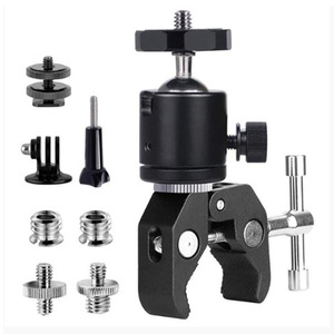 Set de Gimbal Grande Crab Claw Q29 con Rótula y Clip de Alimentación para Cámara Deportiva, Soporte de Escritorio con Gimbal y Clip de Alimentación - Product Image 5