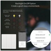 Sortie d'usine chinoise Apple Homekit Matter Over WiFi Smart Switch 2 Gang UK Standard Interrupteur mural électrique
