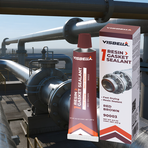 Visbella hình thức 1 Gasket <span class=keywords><strong>Sealant</strong></span> màu nâu đỏ, mặt bích khô nhanh, phụ kiện <span class=keywords><strong>Sealant</strong></span> cho rò rỉ bằng chứng niêm phong cứng thiết lập - Product Image 1