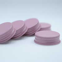 Venta Directa de Fábrica, Tapa de Aluminio Rosada Personalizable de Grado Alimenticio, Apta para Botellas de Vidrio y Latas de Alimentos