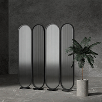 Cloisons en verre étanches en acier inoxydable sur mesure pour bureau, salle à manger, salon de beauté