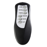 Télécommande universelle IR pour ventilateur de plafond à 5 ou 6 boutons personnalisés pour ventilateur d'évacuation électrique