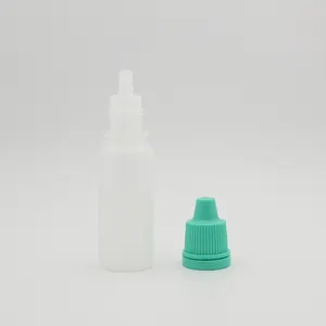 Plastic Dropper Bottle 5ml Biodegradable Empty 5ml 10ml 15ml PE PP Liquid Eye Drop Dropper Plastic Bottle With Childproof Screw Cap