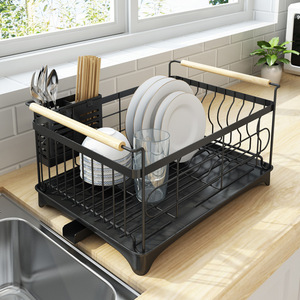 Special Over the <strong>Sink</strong> Dish <strong>Drainer</strong> Kitchen Dish Drying Rack <strong>Drainer</strong> <strong>with</strong> Storage Holders for Kitchen Organizer Plate Items - Product Image 2