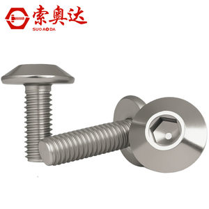 Tornillo de cabeza hexagonal grande de acero inoxidable 304 Suoda, tornillo de cabeza de hongo, tornillo de cabeza plana - Product Image 2
