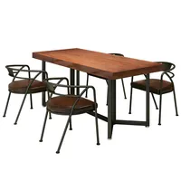 Ресторанный стол, обеденный стол, набор стульев, 4 комплекта для столовой, современные стулья и столы для ресторана в китайском стиле