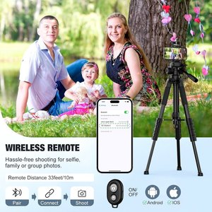 Trépied portable N02 avec système de verrouillage à bascule et pince pour téléphone, idéal pour la diffusion en direct, les téléphones portables, les appareils photo numériques et les GoPro - Product Image 5