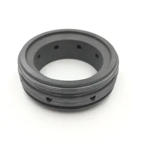 Tahan aus silikon karbida SIC keramik Sealing Ring Epoxy pigmen logam untuk industri pompa