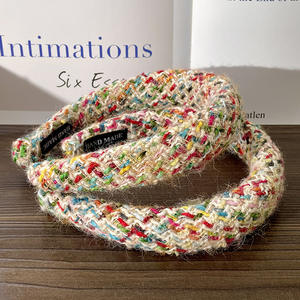 Accessoires de cheveux tendance pour jeunes filles : Magnifique bandeau tricoté coloré, coiffe de Noël tissée de 15 cm pour jeunes femmes - Product Image 3