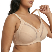 Soutien-gorge Grande Taille Premium Sans Armature, Non Rembourré, Couvrance Totale, Fort Maintien, Anti-Affaissement, Respirant – Offre Spéciale