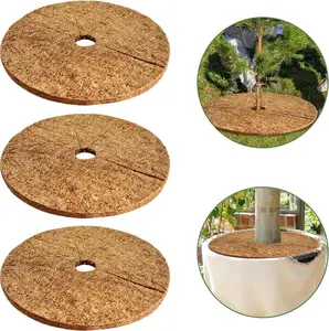 Оптовая продажа, 100% натуральные круглые кокосовые диски, кокосовое Матирование для растительного покрытия