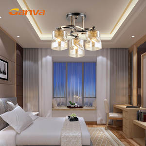 Lámpara de techo redonda de hierro para decoración interior, luz colgante de alto lúmenes para habitación de Hotel, 3 luces - Product Image 2