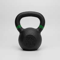 Kettlebell en fonte massif de 6 kg, coloré et revêtu de vinyle, durable, pour la maison, la salle de sport et l'entraînement CrossFit – Vente en gros