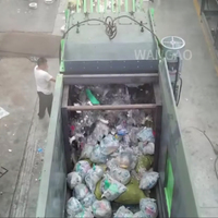 Machine industrielle d'ouverture de sacs de déchets pour usine de recyclage, équipement automatique de rupture de sacs poubelle 5-100 TPH certifié CE