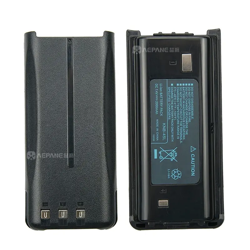 Talkie-walkie Remplacement 7.4V 2000mAh Li-ion Batterie KNB-45L compatible pour Kenwood TK-2207 TK-3207 TK-2312 TK-3312