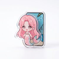 Figura de Anime Personalizada en Acrílico, Soporte Magnético, Decoración de Escritorio, Personaje de Dibujos Animados, Imán para Refrigerador, Decoración del Hogar, Regalo Promocional