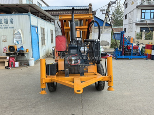 CE Aprobado 200m Profundidad Pozo de agua hidráulico Pozo Perforadora 50HP Movible Diesel Drive WorkWater Pozo Perforadora - Product Image 6